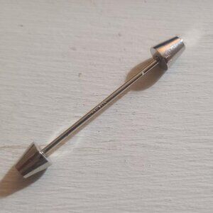 Swank Silver Chrome Vintage 1980's Collar Bar